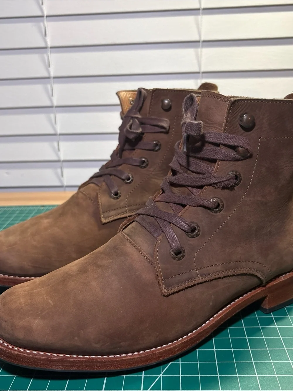 Adelante Havana Brown Leather Western Cowboy Boots Men’s 9E Wide